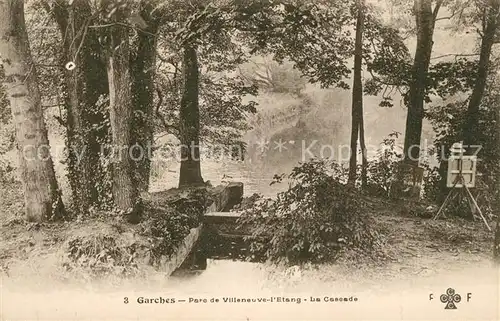 AK / Ansichtskarte Garches Parc de Villeneuve l Etang La Cascade Garches