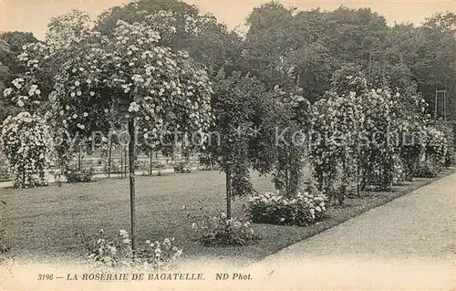 AK / Ansichtskarte Bois_de_Boulogne La Roseraie de Bagatelle Bois_de_Boulogne
