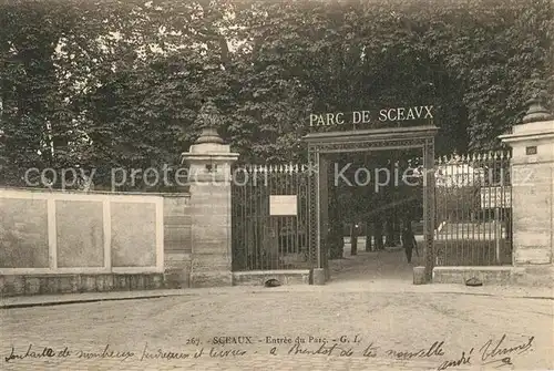 AK / Ansichtskarte Sceaux_Seine Entree du Parc Sceaux Seine