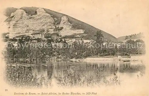 AK / Ansichtskarte Saint_Adrien_Rouen Les Roches Blanches aux bords de la riviere 