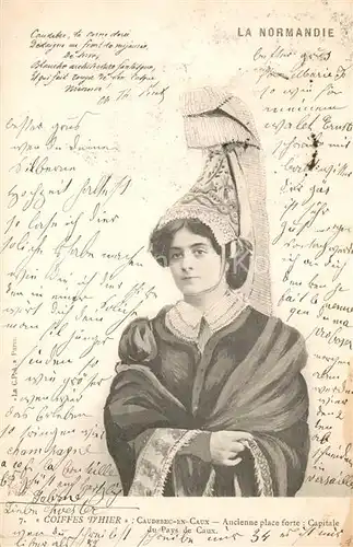 AK / Ansichtskarte Caudebec en Caux Coiffes d hier Caudebec en Caux