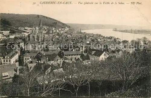 AK / Ansichtskarte Caudebec en Caux Panorama Vallee de la Seine Caudebec en Caux