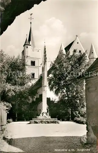 AK / Ansichtskarte Ingelheim_Rhein Burgkirche Ingelheim Rhein