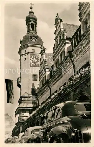 AK / Ansichtskarte Leipzig Messestadt Rathaus Marktplatz Leipzig