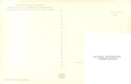 AK / Ansichtskarte Leipzig Messestadt Rathaus Marktplatz Leipzig