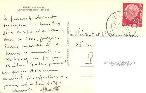 AK / Ansichtskarte Titisee Neustadt Schwarzwald Hotel am See Titisee Neustadt