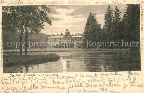 AK / Ansichtskarte Kuppenheim Schloss Favorite bei Mondschein Kuppenheim