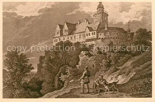 AK / Ansichtskarte Falkenstein_Harz Burg K?nstlerkarte L. Richter Falkenstein_Harz