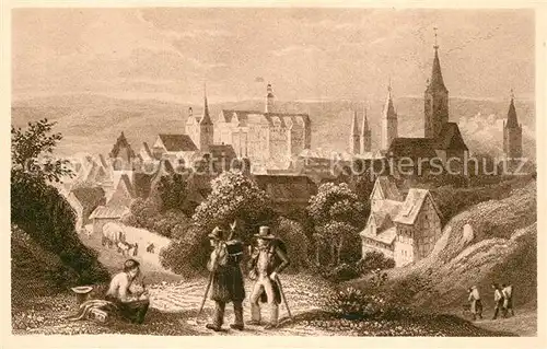 AK / Ansichtskarte Quedlinburg K?nstlerkarte L. Richter 1838 Quedlinburg