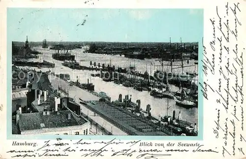 AK / Ansichtskarte Hamburg Blick von der Seewarte Hamburg