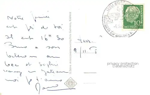 AK / Ansichtskarte Boppard_Rhein Rheinpartie Fliegeraufnahme Boppard Rhein