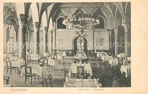 AK / Ansichtskarte Konstanz_Bodensee Inselhotel Speisesaal Konstanz_Bodensee
