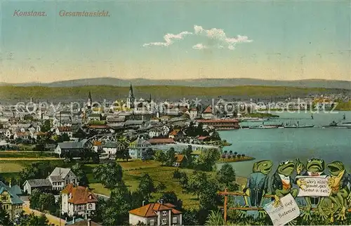 AK / Ansichtskarte Konstanz_Bodensee Panorama Froschchor Konstanz_Bodensee