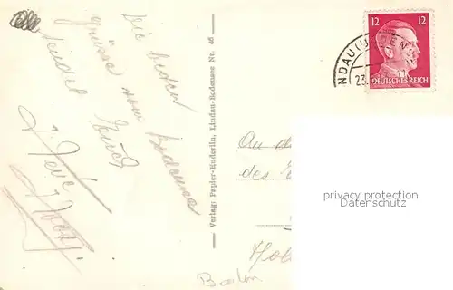 AK / Ansichtskarte Lindau_Bodensee Hafeneinfahrt MS Deutschland Lindau Bodensee