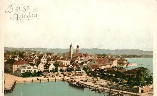 AK / Ansichtskarte Lindau_Bodensee Panorama Lindau Bodensee