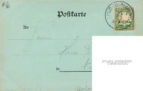 AK / Ansichtskarte Lindau_Bodensee Rathaus Mondschein Lindau Bodensee