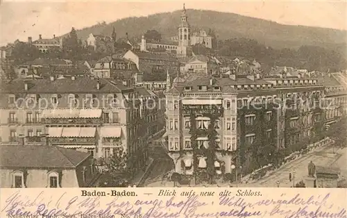 AK / Ansichtskarte Baden Baden Schloss Baden Baden