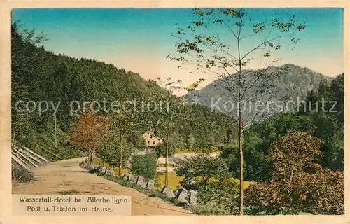 AK / Ansichtskarte Allerheiligen_Oppenau Wasserfall Hotel  Allerheiligen_Oppenau