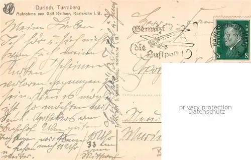 AK / Ansichtskarte Durlach Turmberg Durlach