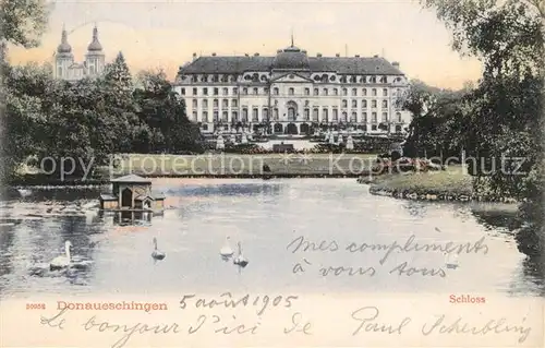 AK / Ansichtskarte Donaueschingen Schloss  Donaueschingen