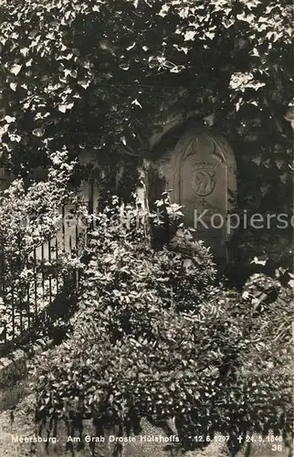 AK / Ansichtskarte Meersburg_Bodensee Grab Droste Huelshoff Meersburg Bodensee