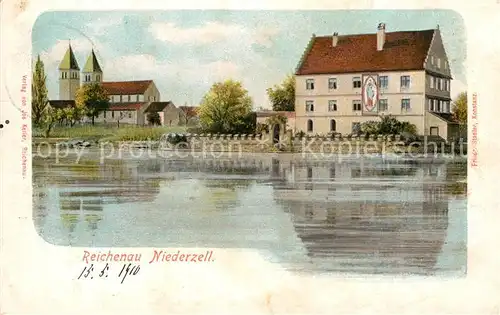 AK / Ansichtskarte Niederzell_Reichenau Kirche Panorama Niederzell Reichenau