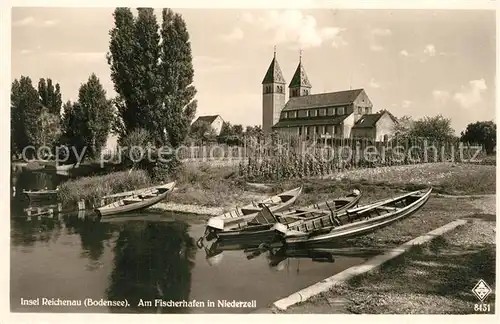 AK / Ansichtskarte Niederzell_Reichenau Fischerhafen  Niederzell Reichenau