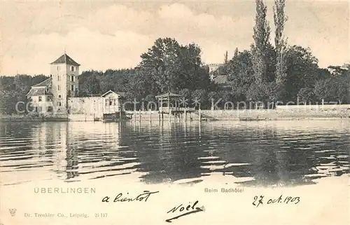 AK / Ansichtskarte ueberlingen_Bodensee Beim Badhotel ueberlingen Bodensee