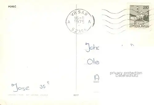 AK / Ansichtskarte Porec Fliegeraufnahme Porec