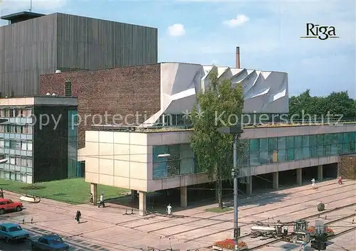 AK / Ansichtskarte Riga_Lettland Rainis Academie Art Theatre Riga_Lettland