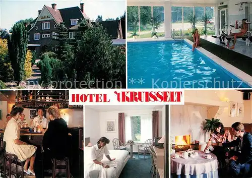 AK / Ansichtskarte De_Lutte Hotel t Kruisselt Hallenbad Bar Zimmer De_Lutte