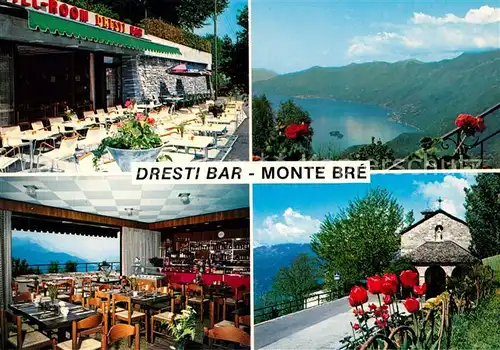 AK / Ansichtskarte Monte_Bre_Lugano Dresti Bar Terrasse Panorama Monte_Bre_Lugano