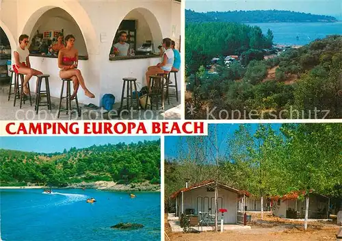AK / Ansichtskarte Thessaloniki Halkidi Sithonia Camping Europa Beach Bar Panorama Thessaloniki