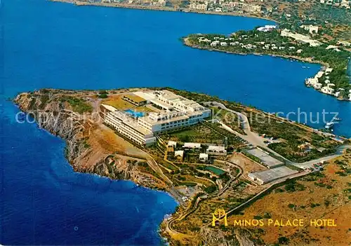 AK / Ansichtskarte Nikolaos_Agios_Kreta Minos Palace Hotel Fliegeraufnahme Nikolaos_Agios_Kreta