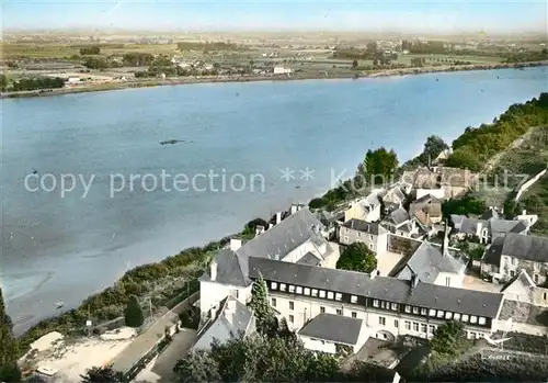 AK / Ansichtskarte Saint Maur sur le Loir Abbaye de Saint Maur Vue aerienne Saint Maur sur le Loir