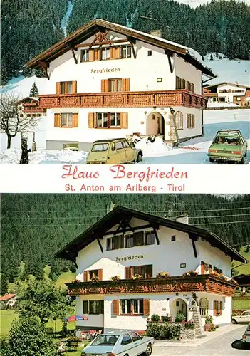 AK / Ansichtskarte St_Anton_Arlberg Haus Bergfrieden St_Anton_Arlberg