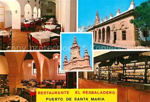 AK / Ansichtskarte Puerto_de_Santa_Maria Restaurante El Resbaladero Gastraeume Bar Puerto_de_Santa_Maria