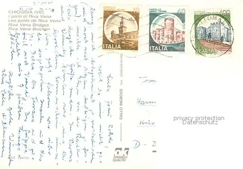 AK / Ansichtskarte Chioggia I ponti di Riva Vena Fliegeraufnahme Chioggia