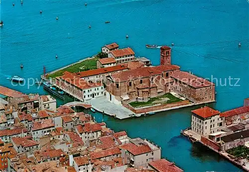 AK / Ansichtskarte Chioggia_Venetien Isola S Domenico Fliegeraufnahme Chioggia Venetien