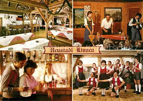 AK / Ansichtskarte Rinnen_Tirol Thaneller Stueberl Heustadl Gastraeume Bauerntheater Rinnen Tirol