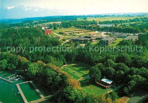 AK / Ansichtskarte Mragowo_Sensburg Mrongonia Hotel Fliegeraufnahme Mragowo Sensburg