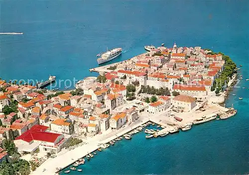 AK / Ansichtskarte Korcula Fliegeraufnahme Korcula