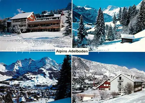 AK / Ansichtskarte Adelboden Ferienheim und Familienhotel Alpina Adelboden