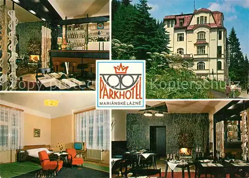 AK / Ansichtskarte Marianske_Lazne Park Hotel Bar Gastraeume Marianske_Lazne