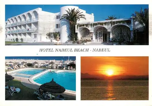 AK / Ansichtskarte Nabeul Hotel Nabeul Beach Pool Sonnenuntergang Nabeul