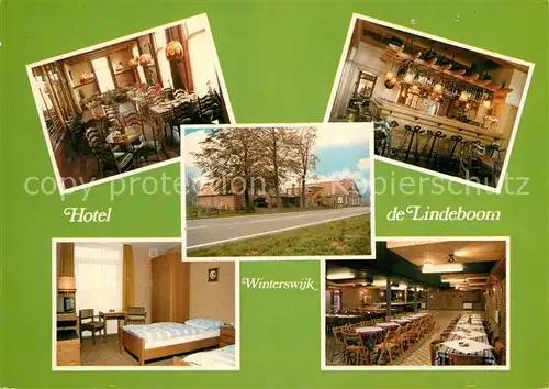 AK / Ansichtskarte Winterswijk Hotel de Lindeboom Gastraeume Bar Zimmer Winterswijk