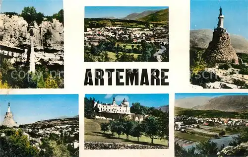 AK / Ansichtskarte Artemare Vues d ensemble Chateau Monument Artemare