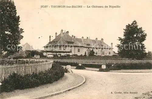 AK / Ansichtskarte Thonon les Bains Chateau de Ripaille Thonon les Bains