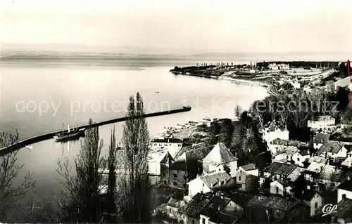 AK / Ansichtskarte Thonon les Bains Panorama Port Lac Leman Thonon les Bains