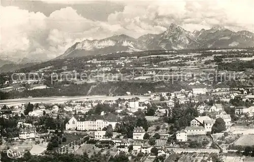 AK / Ansichtskarte Thonon les Bains Institution Saint Joseph Dent d Oche Alpes vue aerienne Thonon les Bains